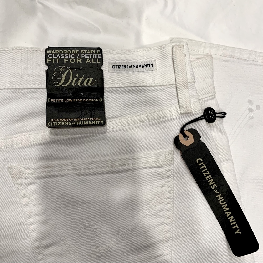 Citizens of Humanity Dita White Bootcut Jeans 32